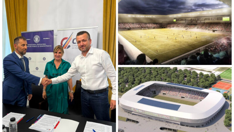 Noul stadion din Oradea trece la nivelul lucrărilor